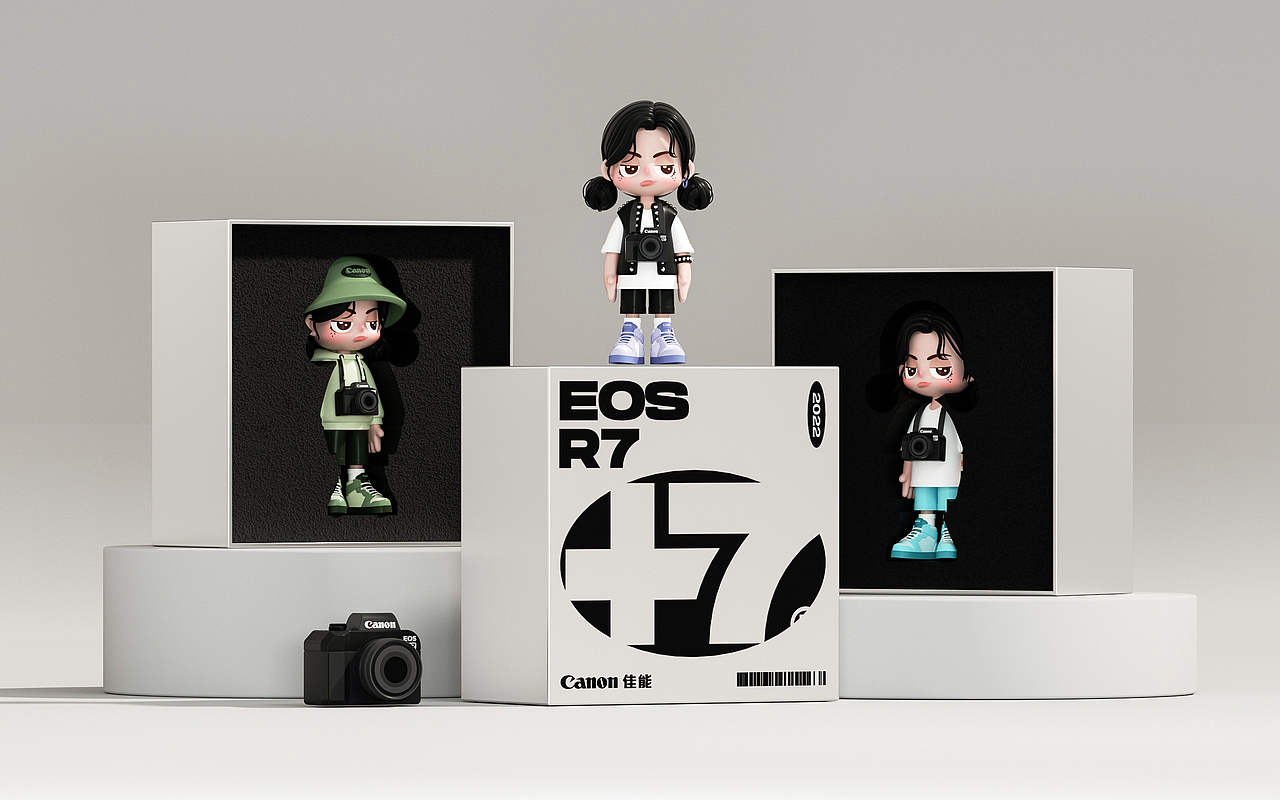 佳能青春专微IP形象设计 | 佳七