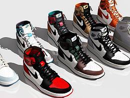 blender-NIKE板鞋建模渲染