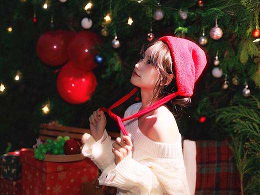 当我在户外布置了圣诞场景🎄