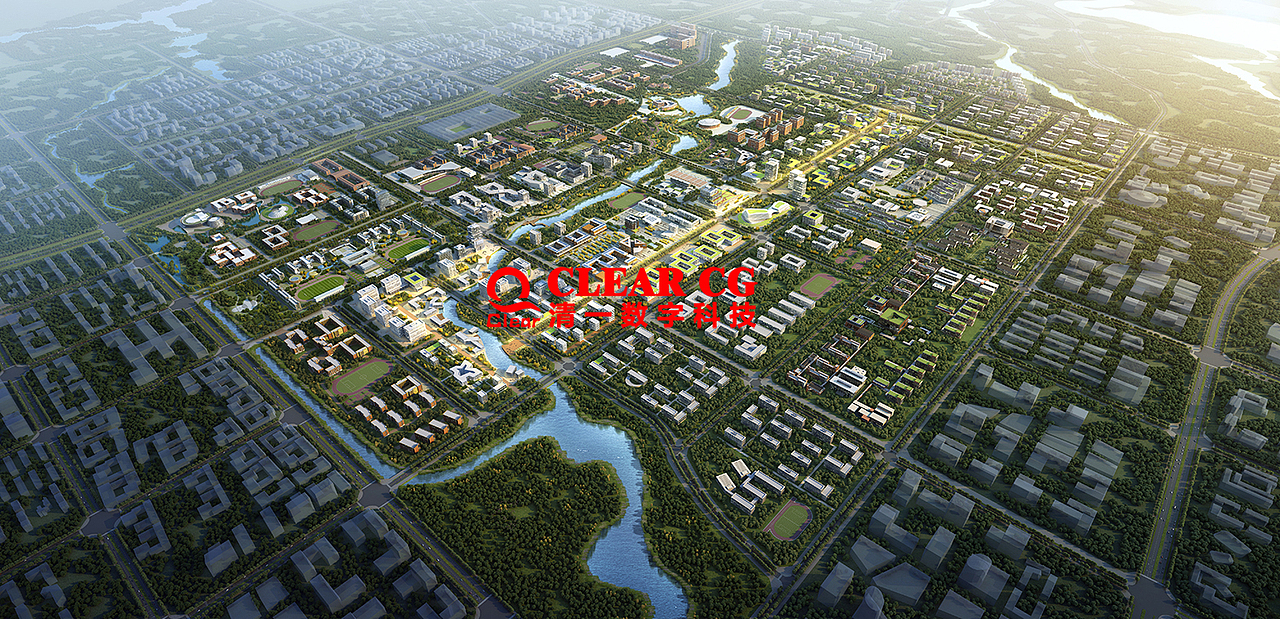 城市规划表现图（图ZMTA5Mjc4MjI0） - 建筑/空间 - 站酷设计师清一数字科技原创素材 - 站酷ZCOOL