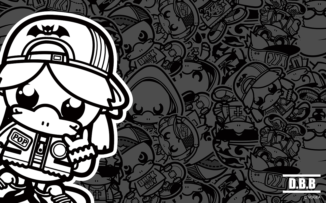 鸭嘴兽男孩之潮流嘻哈系列壁纸