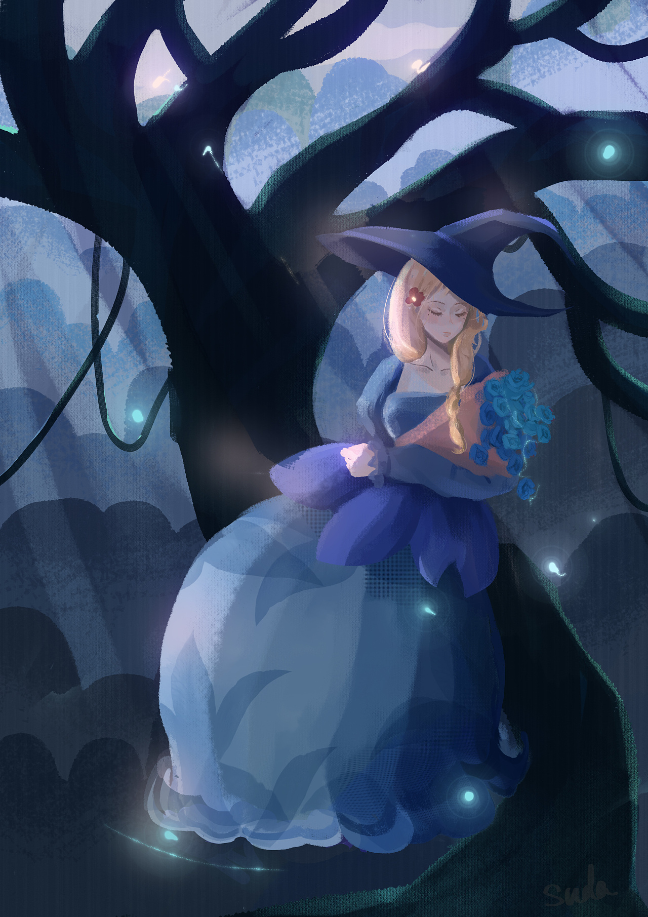 梦之女巫|插画|儿童插画|一只suda酱 - 原创作品 - 站酷 (zcool)