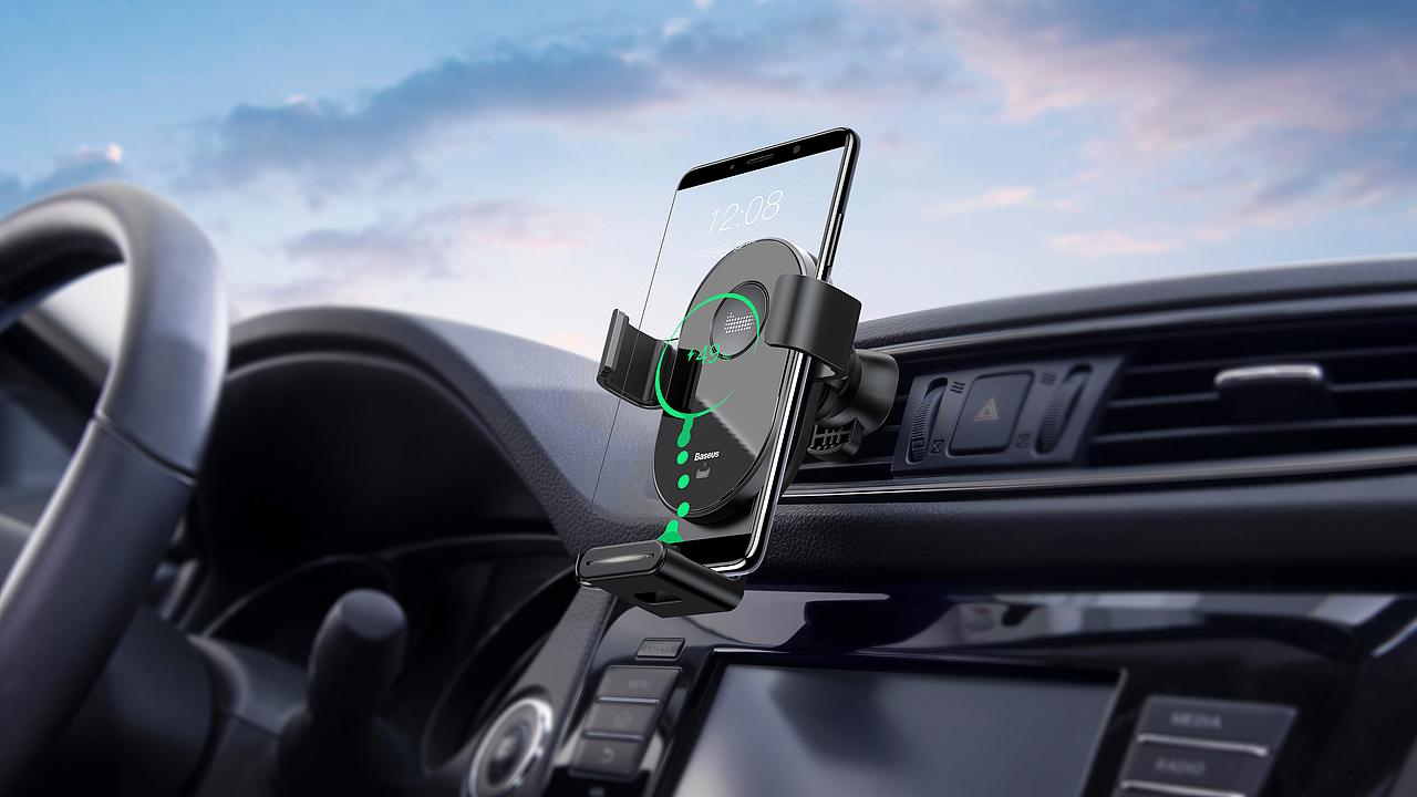 Baseus Tmall Genie Voice Gravity Car Mobile Holde