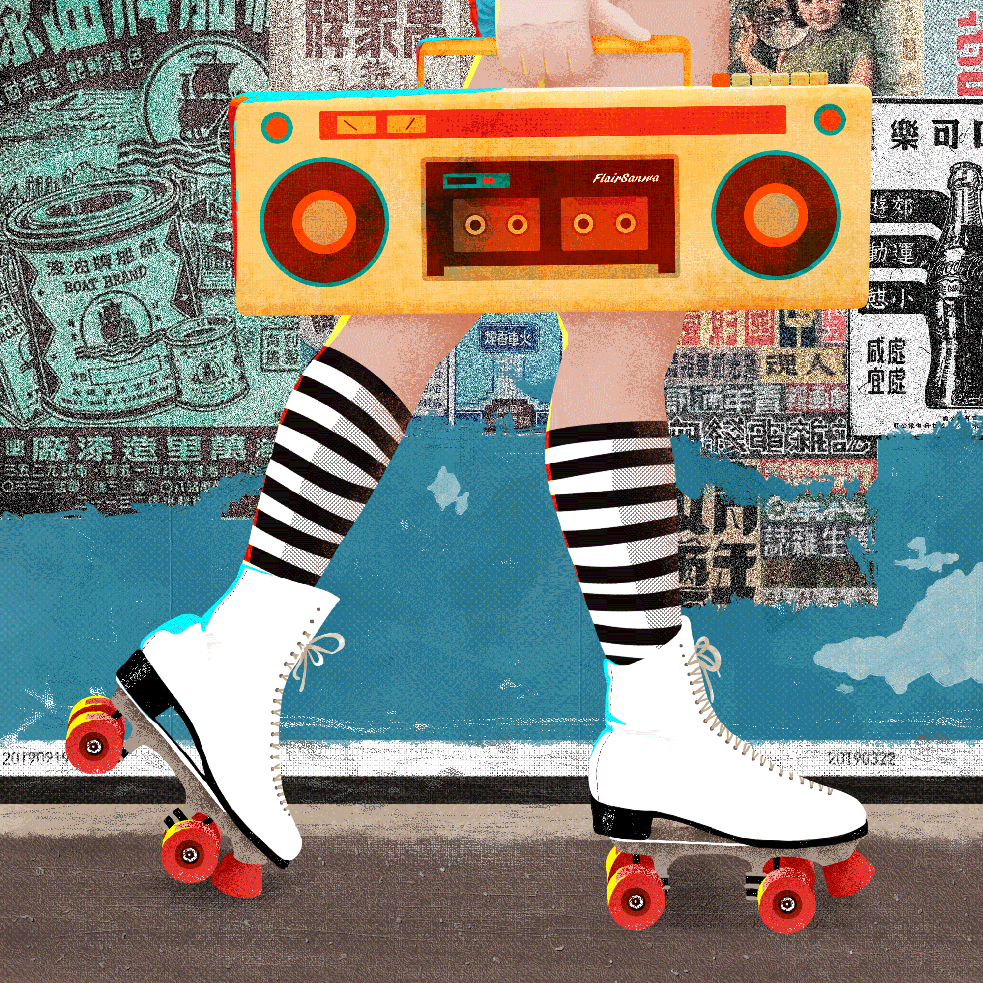 Rollerskates（图ZMTUxNzk4OTky） - 创作习作 - 站酷设计师FlairSanwa原创素材 - 站酷ZCOOL