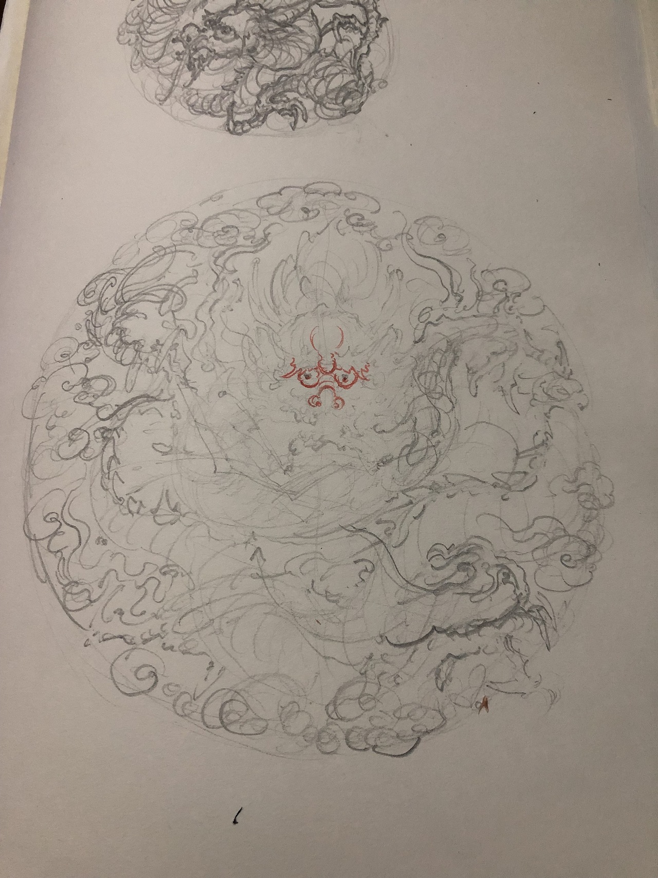 龙纹团花——由龙设计（图ZMTY4MjMwMjA0） - 绘画 - 站酷设计师上海由龍工作室原创素材 - 站酷ZCOOL