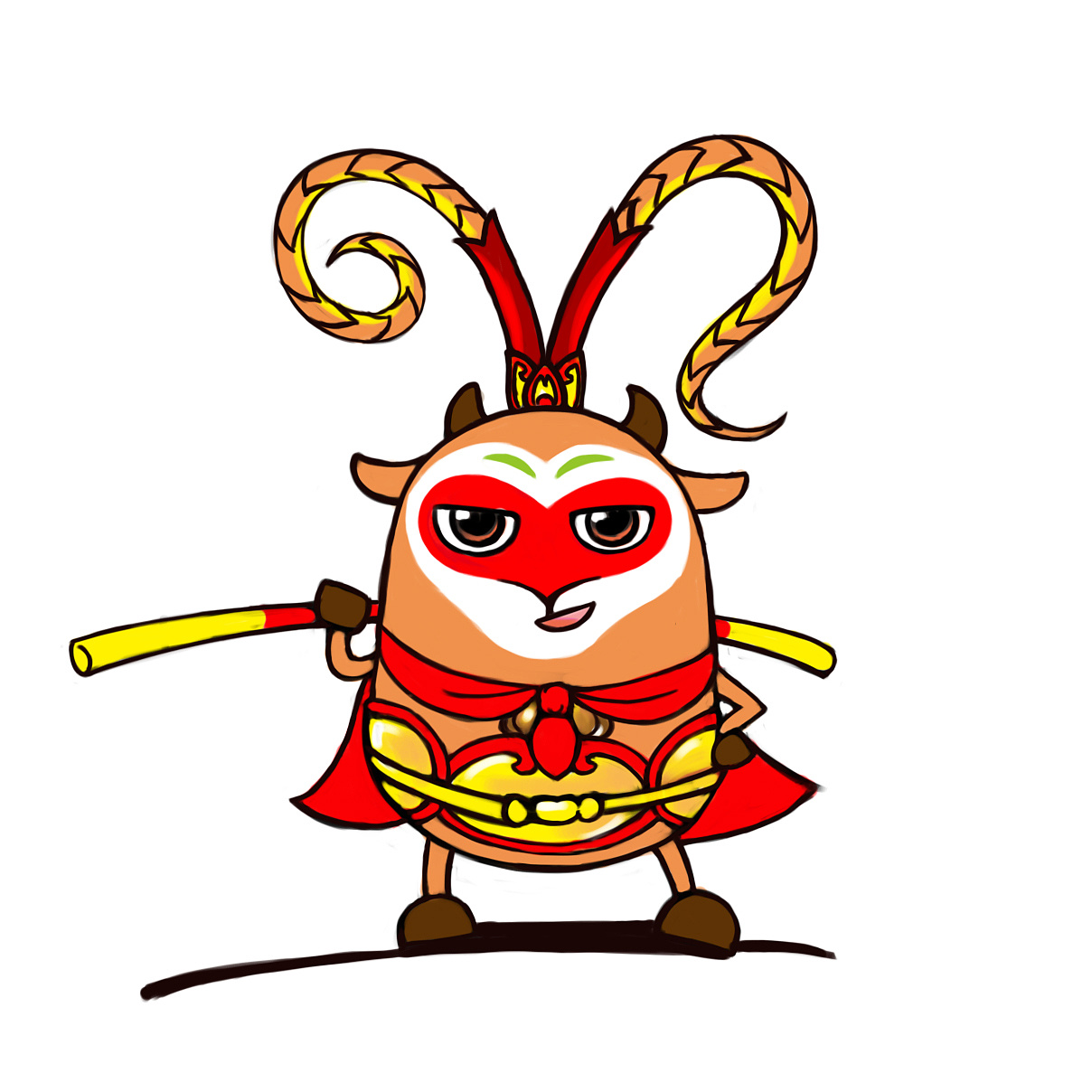 单位的吉祥物 配合猴年 然后就.