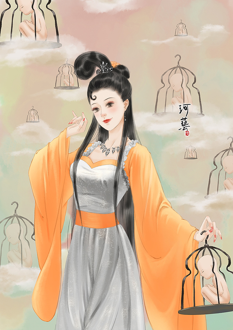 西游记-比丘国|插画|艺术插画|珂艺画画了 - 原创作品 - 站酷 (zcool)