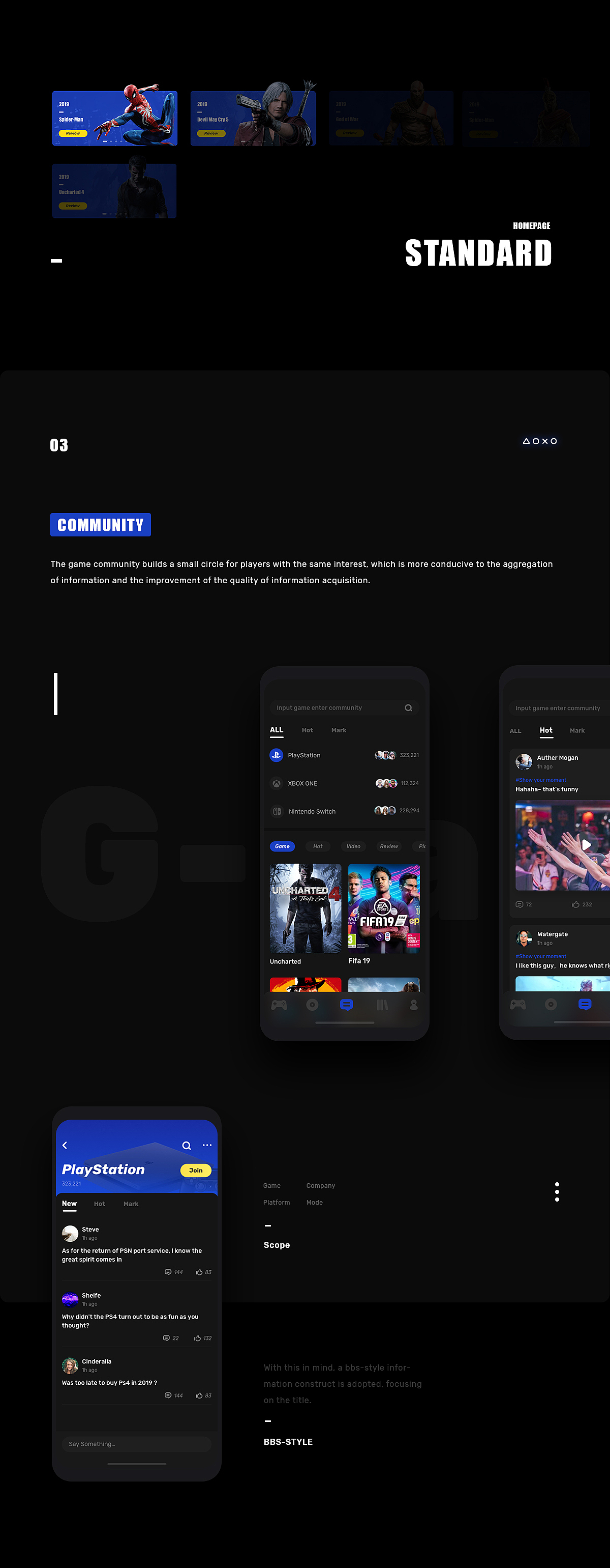 G-Land主机游戏社区设计（图ZMTYxMDc3NTgw） - APP界面 - 站酷设计师龙龙真调皮原创素材 - 站酷ZCOOL