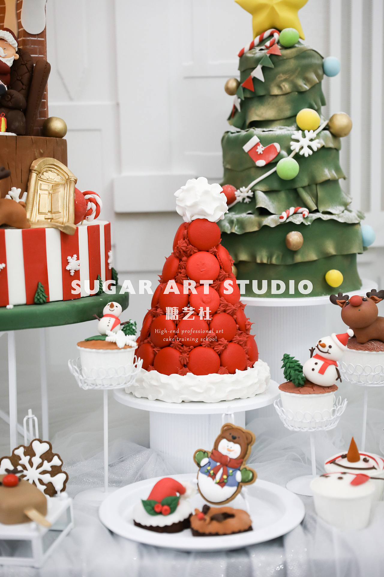 圣诞节翻糖甜品台系列|摄影|产品摄影|糖艺社 - 原创作品 - 站酷 (ZCOOL)
