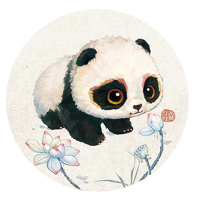 中国熊猫荷花篇