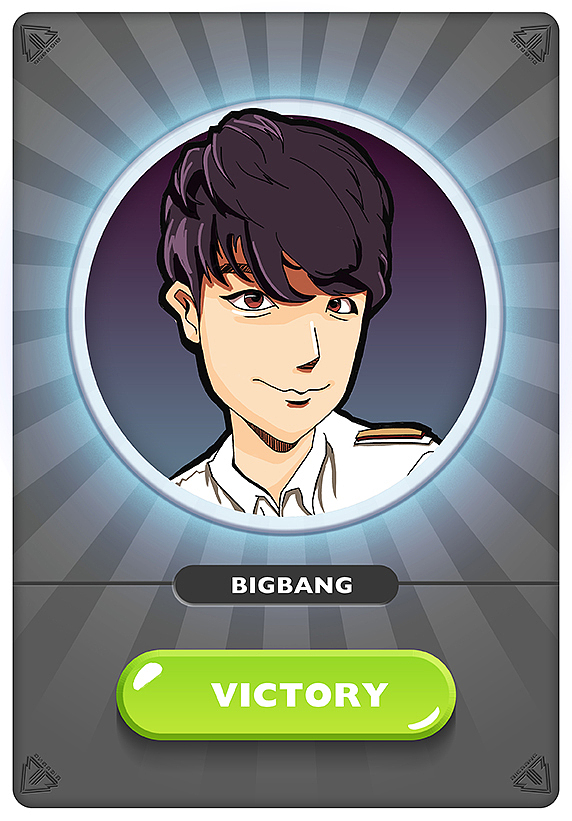 比格棒Bigbang广州演唱会宣传小游戏卡牌绘制（图ZMjc3NjE1OTY=） - 艺术插画 - 站酷设计师凯米Kamin原创素材 - 站酷ZCOOL
