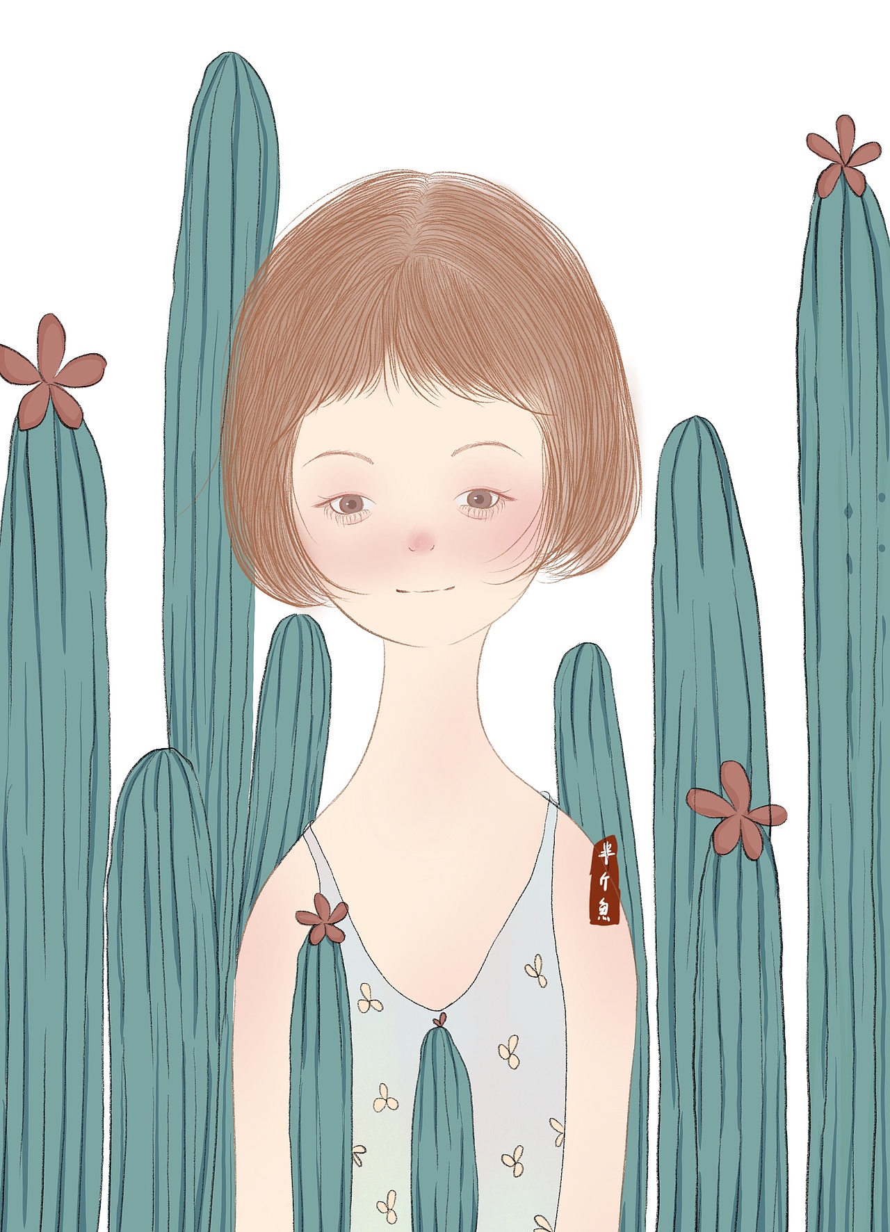 畫了個畫（圖ZMjk5NTkwOTA0） - 商業(yè)插畫 - 站酷設(shè)計師半斤魚噢原創(chuàng)素材 - 站酷ZCOOL