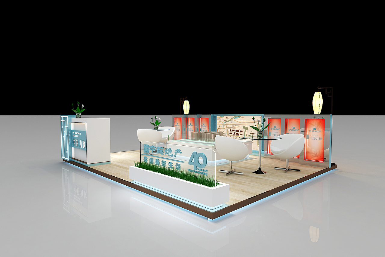 房地产商场中庭展位设计