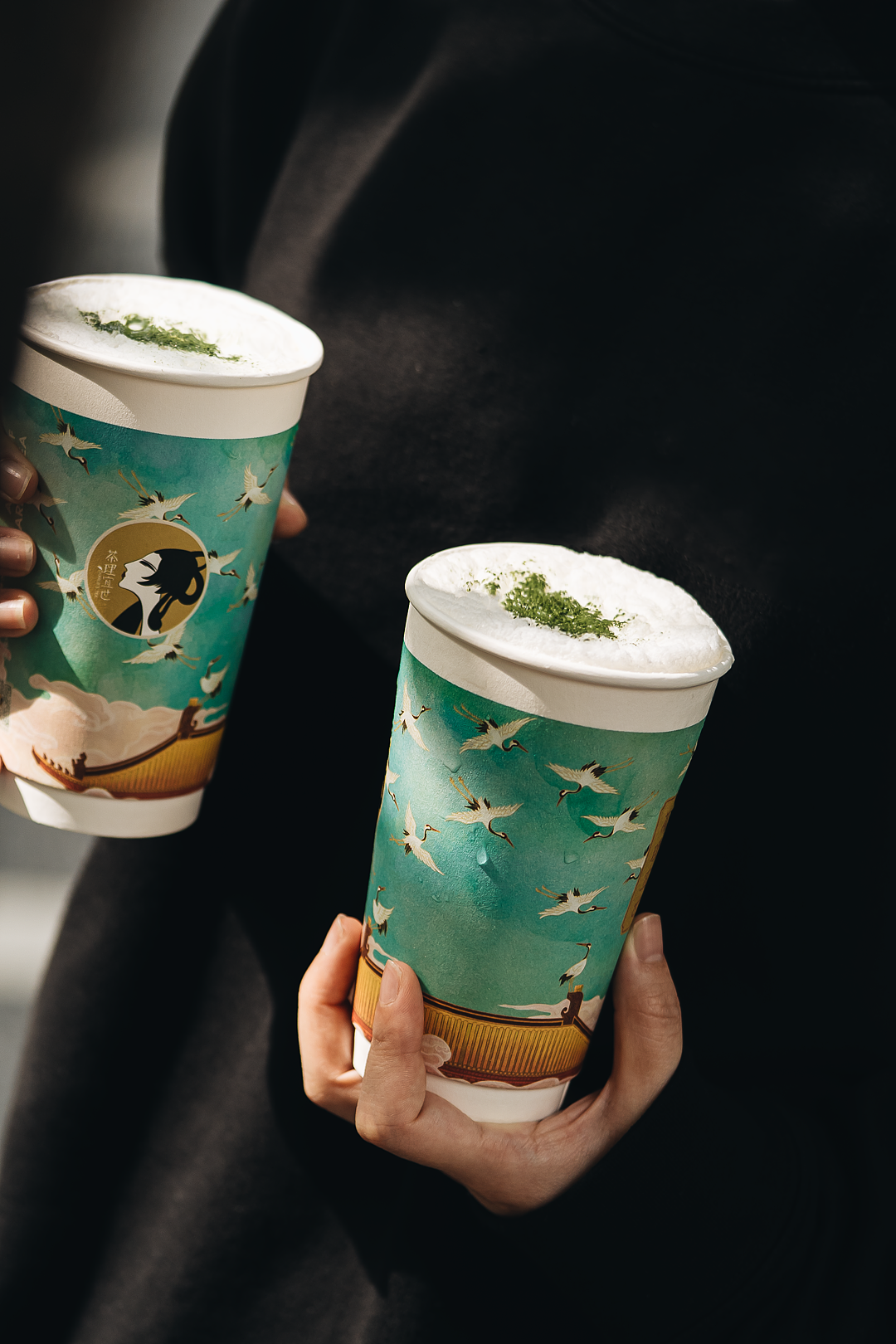 茶理宜世仙鹤告瑞吉祥杯