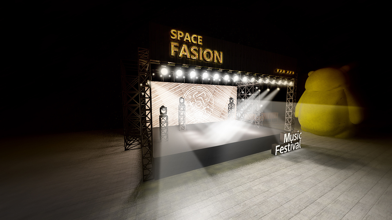 简单的音乐节 【舞美设计】|空间|舞台美术|tape_y - 原创作品 - 站酷