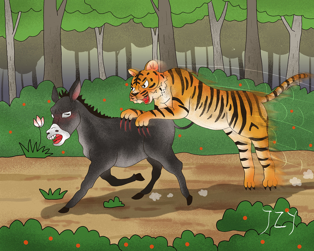 凯叔365夜(故事插图) |插画|商业插画|jzy09 - 原