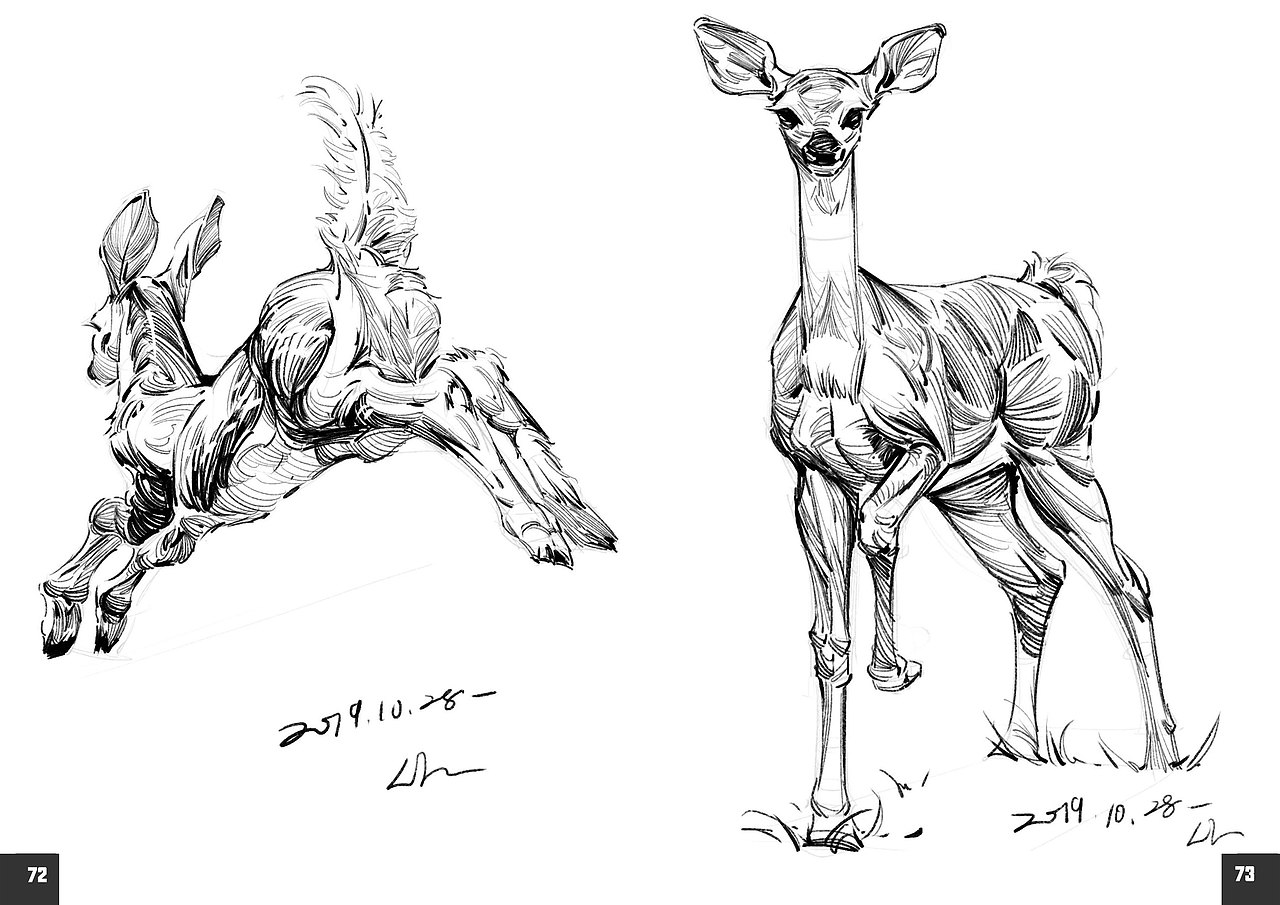 2019速写簿（图ZMTkyODg0MDI4） - 绘画 - 站酷设计师半岛酒徒原创素材 - 站酷ZCOOL