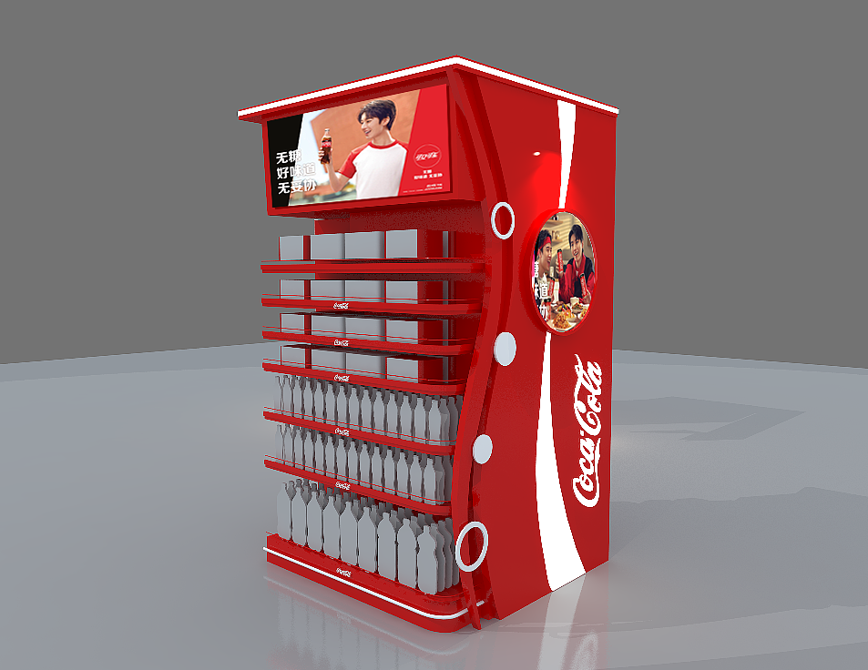 超市包柱设计,一个简单的包柱陈列