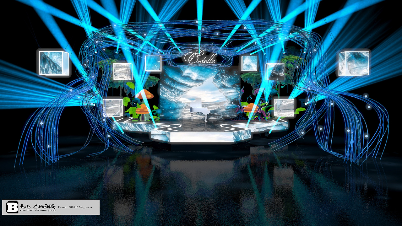 陈意涵生日会 舞台设计