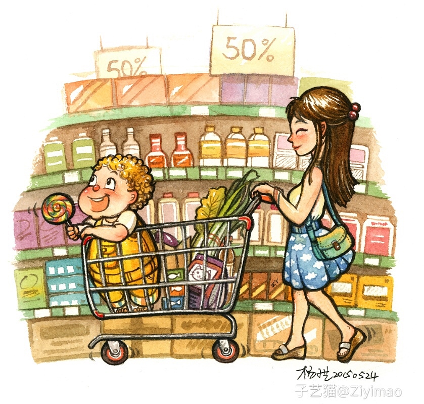 《面包男孩》童书插图