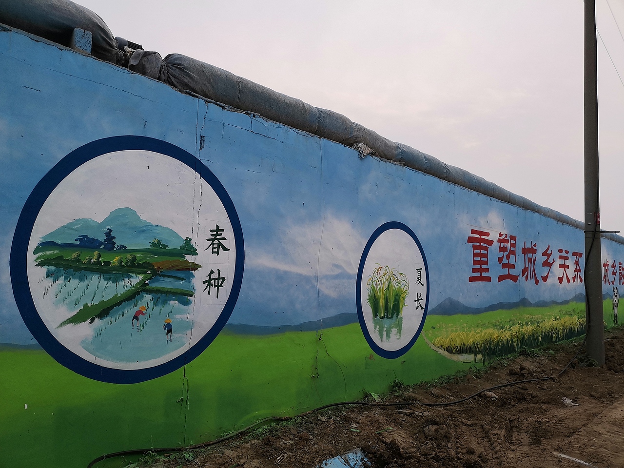 日照文化墙壁画，手绘墙，幼儿园彩绘，墙体彩绘，景观（图ZMjQ0MjUwNjA0） - 商业插画 - 站酷设计师聚精绘神壁画原创素材 - 站酷ZCOOL