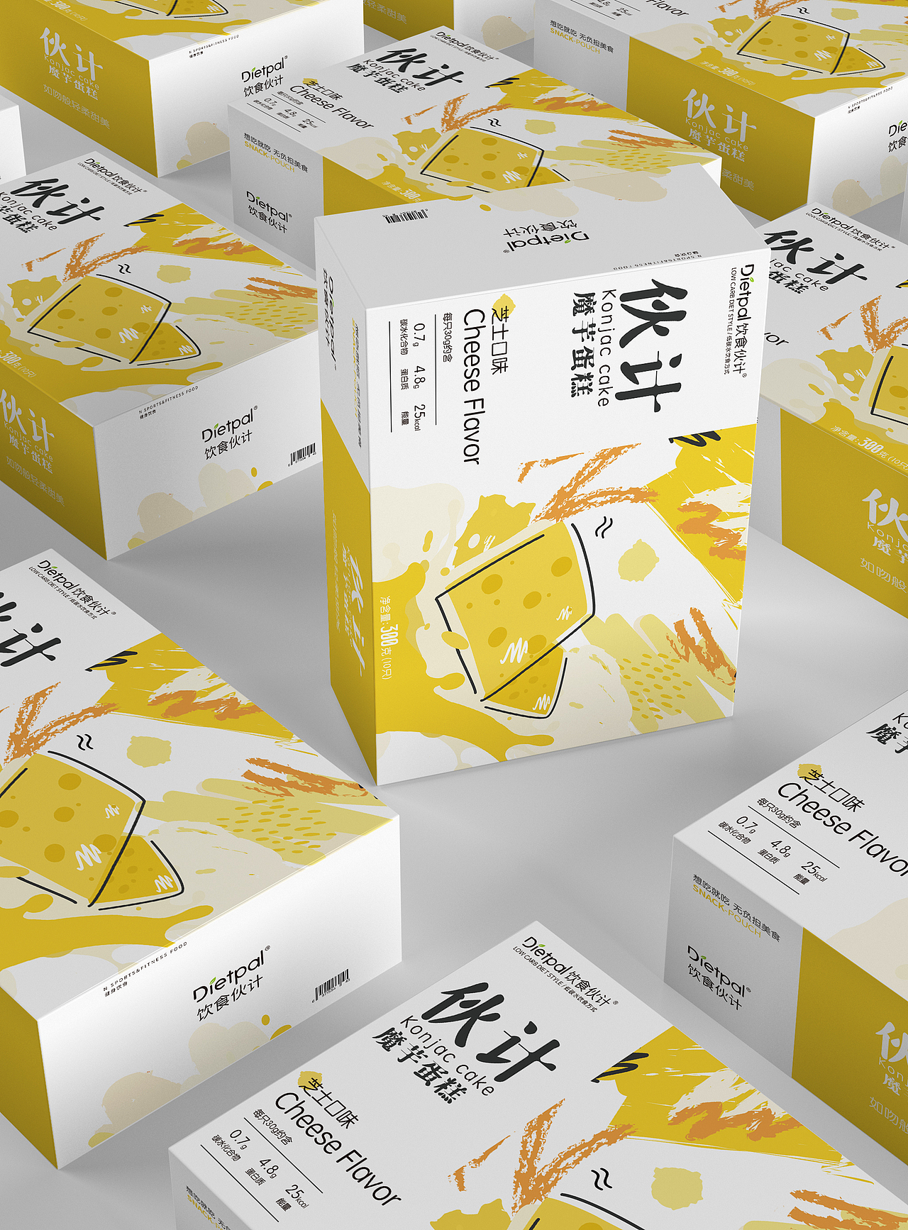 伙计魔芋蛋糕系列包装（图ZMjQ5ODEzNzEy） - 包装 - 站酷设计师有天能中8千万原创素材 - 站酷ZCOOL