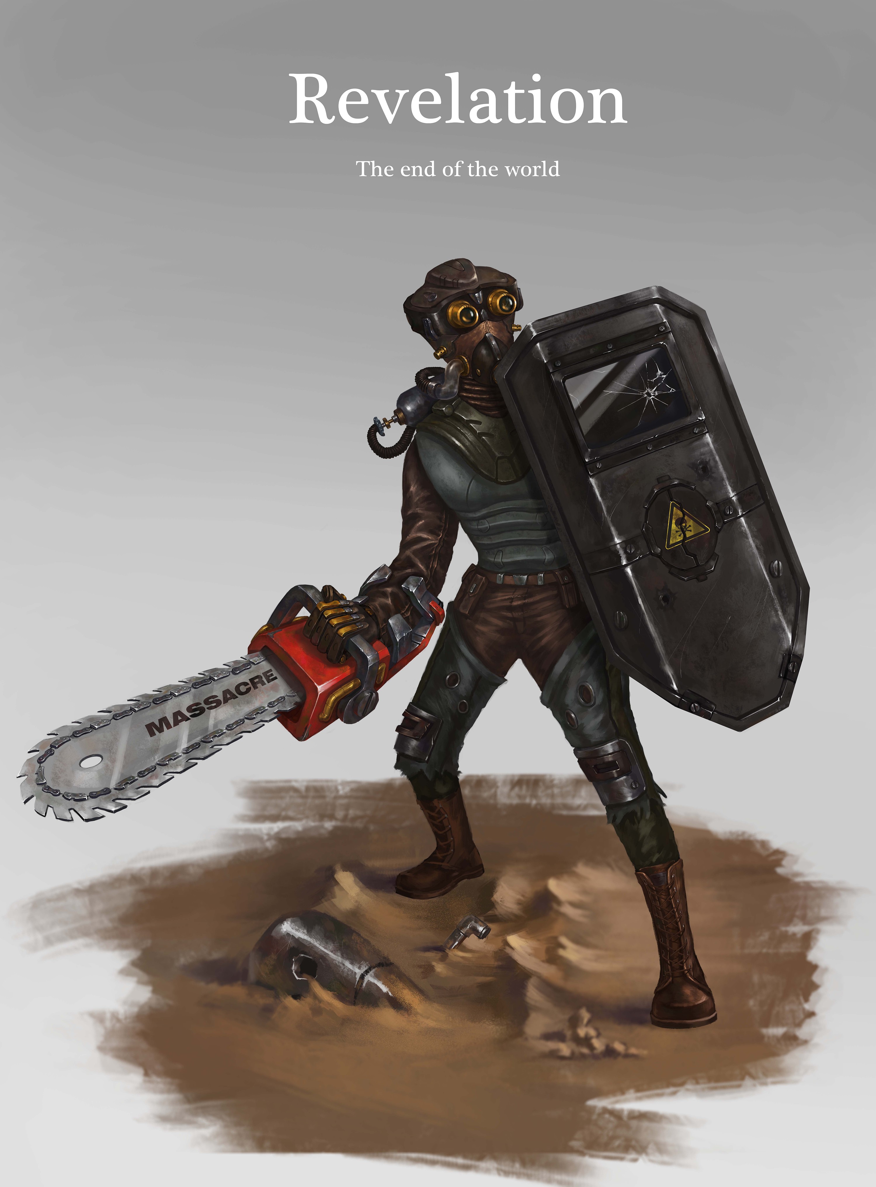 废土——电锯|插画|游戏原画|小狐狸与小萝北 - 原创作品 - 站酷