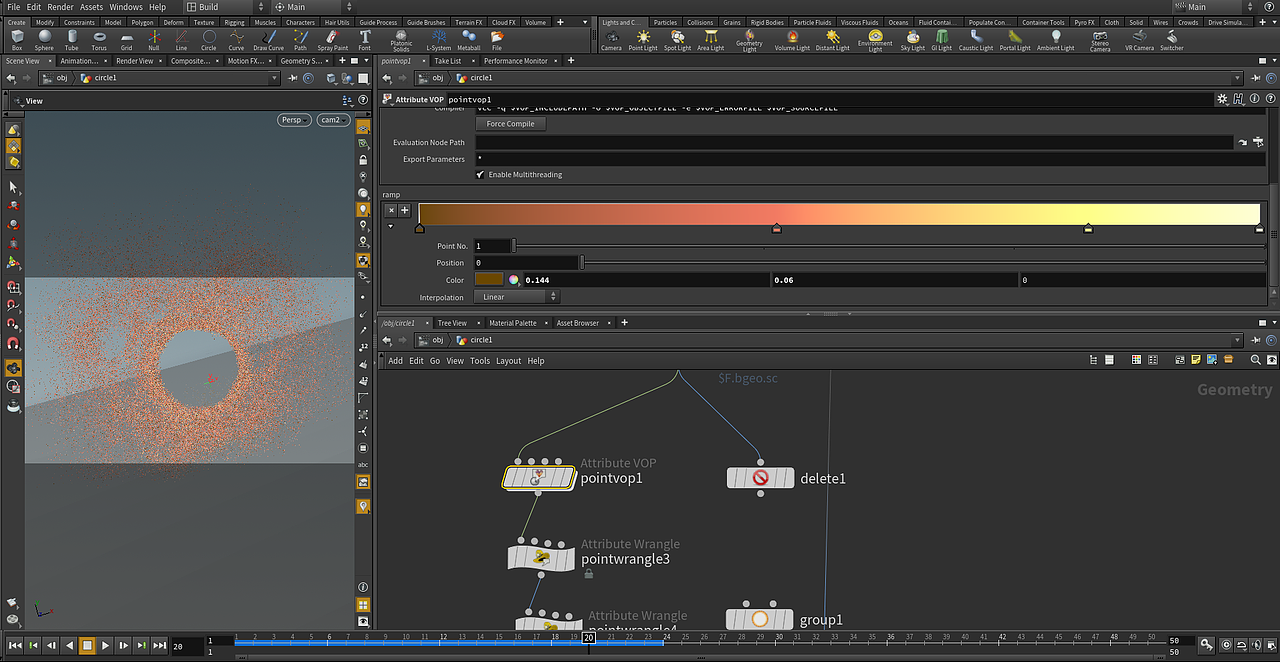 Houdini_学习记录A004_奇异博士传送门特效主要VEX