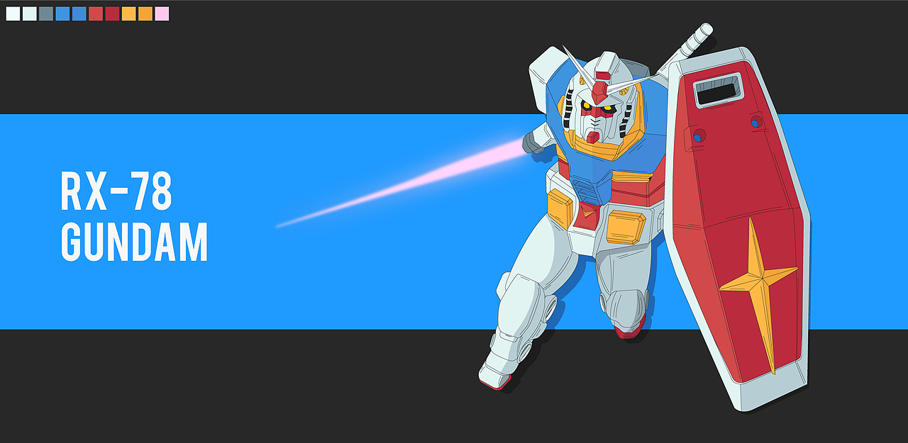 rx-78 元祖高达 动画版 临摹