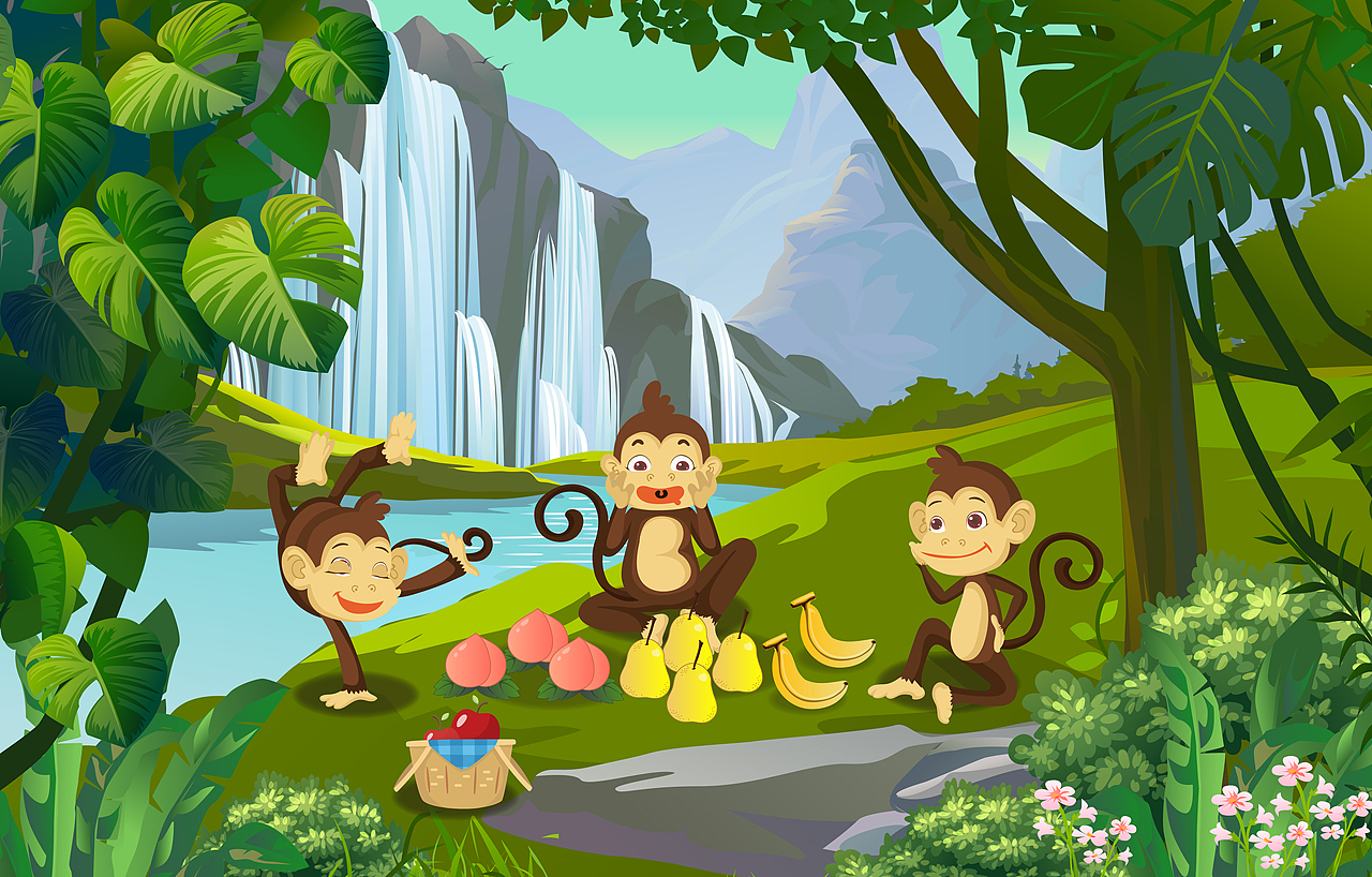 商业儿童教学插画3