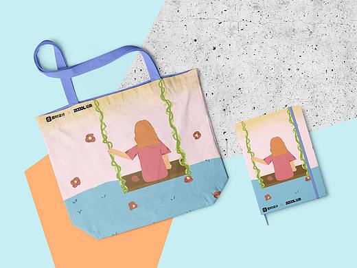 #即時造生活#文創(chuàng)小本，包包（個人主頁-ZNjA2NDY4MzY=） - 宣傳物料 - 站酷設(shè)計師竹la原創(chuàng)素材 - 站酷ZCOOL