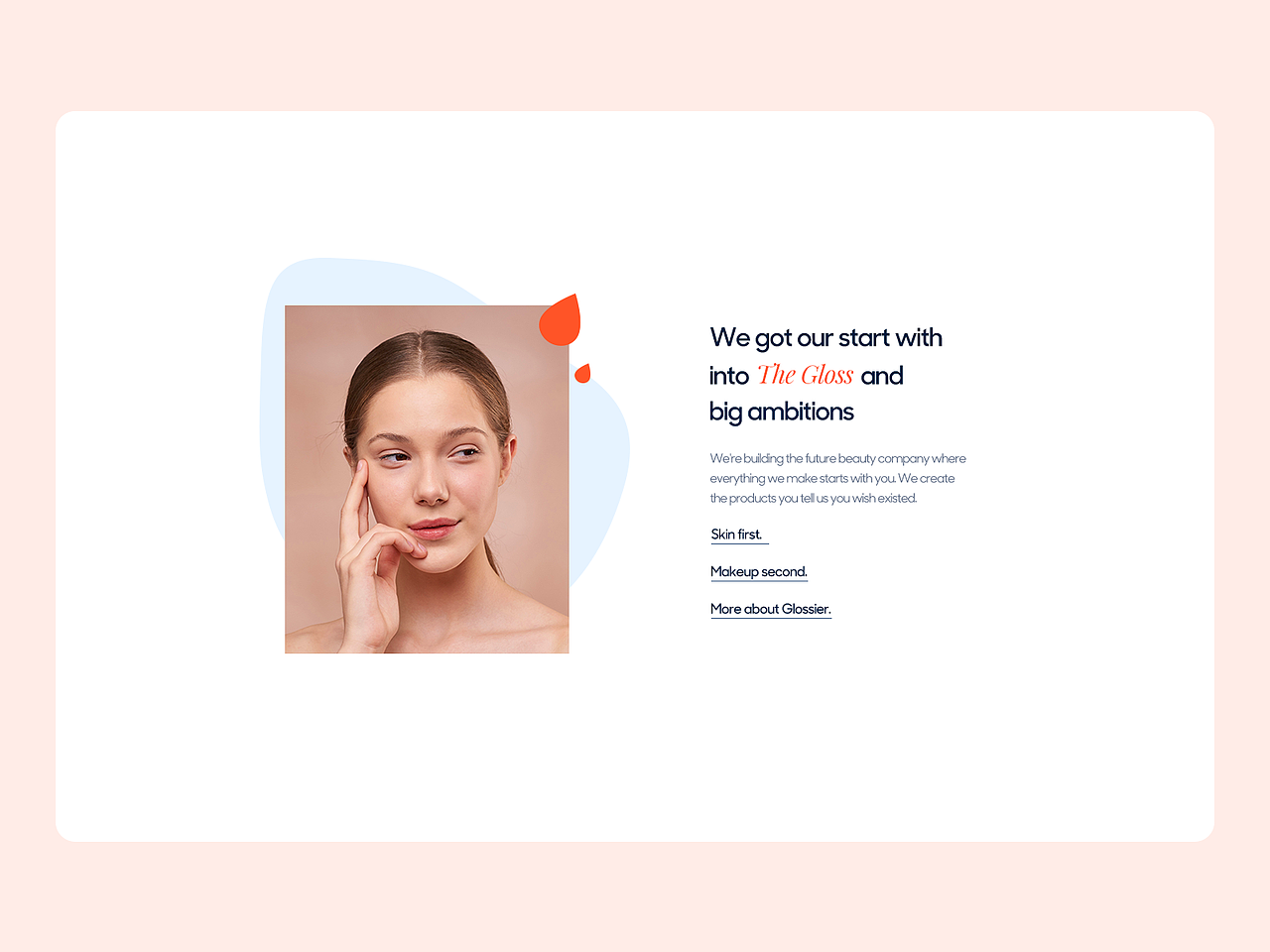 Glossier登陆页（图ZMjQwNjMxNDI4） - 人机交互 - 站酷设计师鸿渐同学原创素材 - 站酷ZCOOL