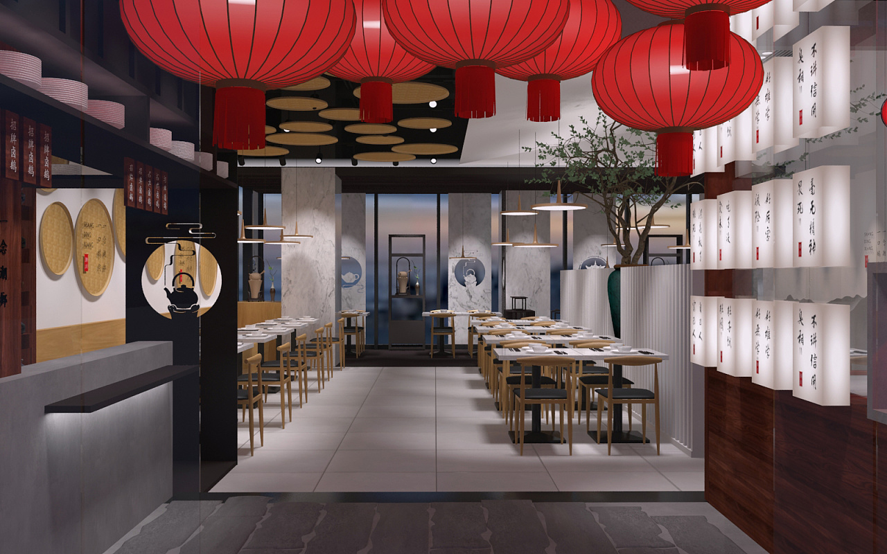 餐厅设计——卤味研究所广州保利中环店-建E网设计案例