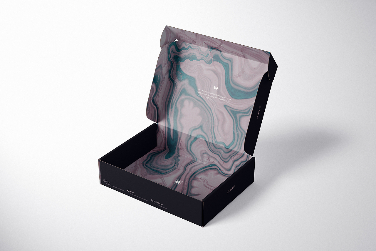 毛绒手套包装盒设计