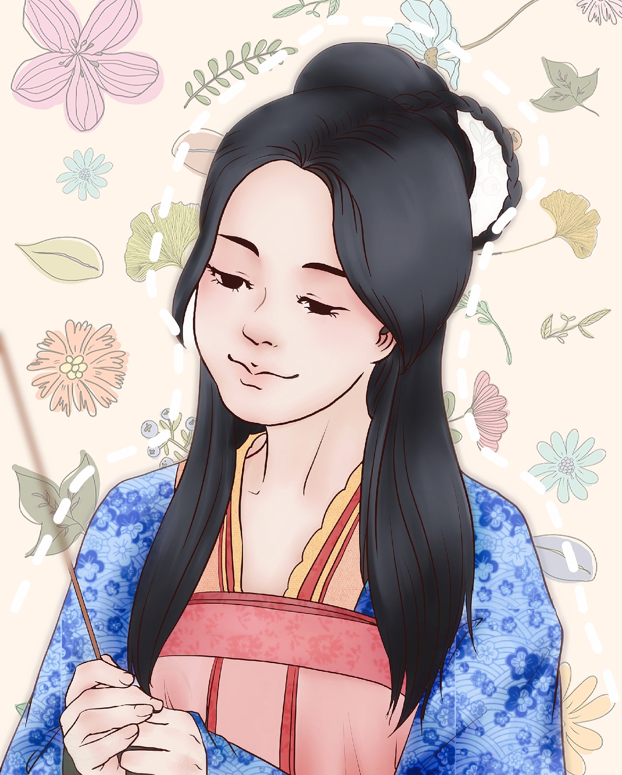 古装女子（图ZMjAyODEzMDYw） - 创作习作 - 站酷设计师liex原创素材 - 站酷ZCOOL