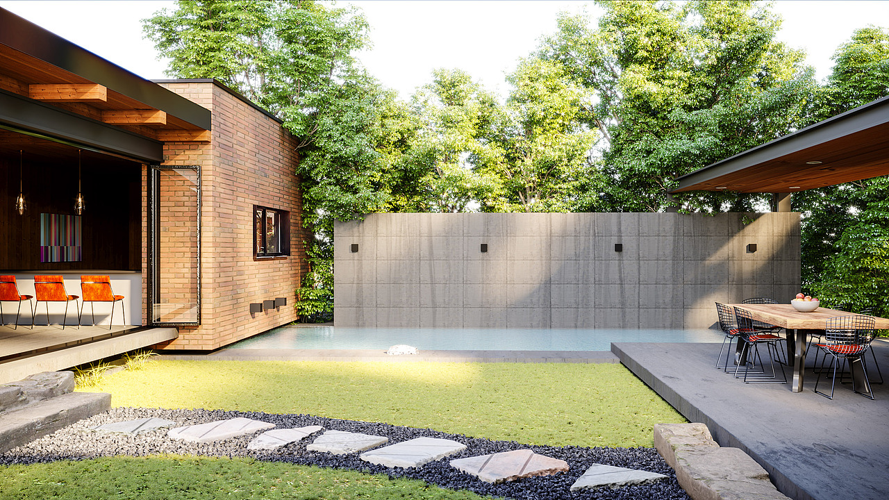 室外小场景|三维|建筑/空间|ky_zac - 原创作品 - 站酷 (zcool)