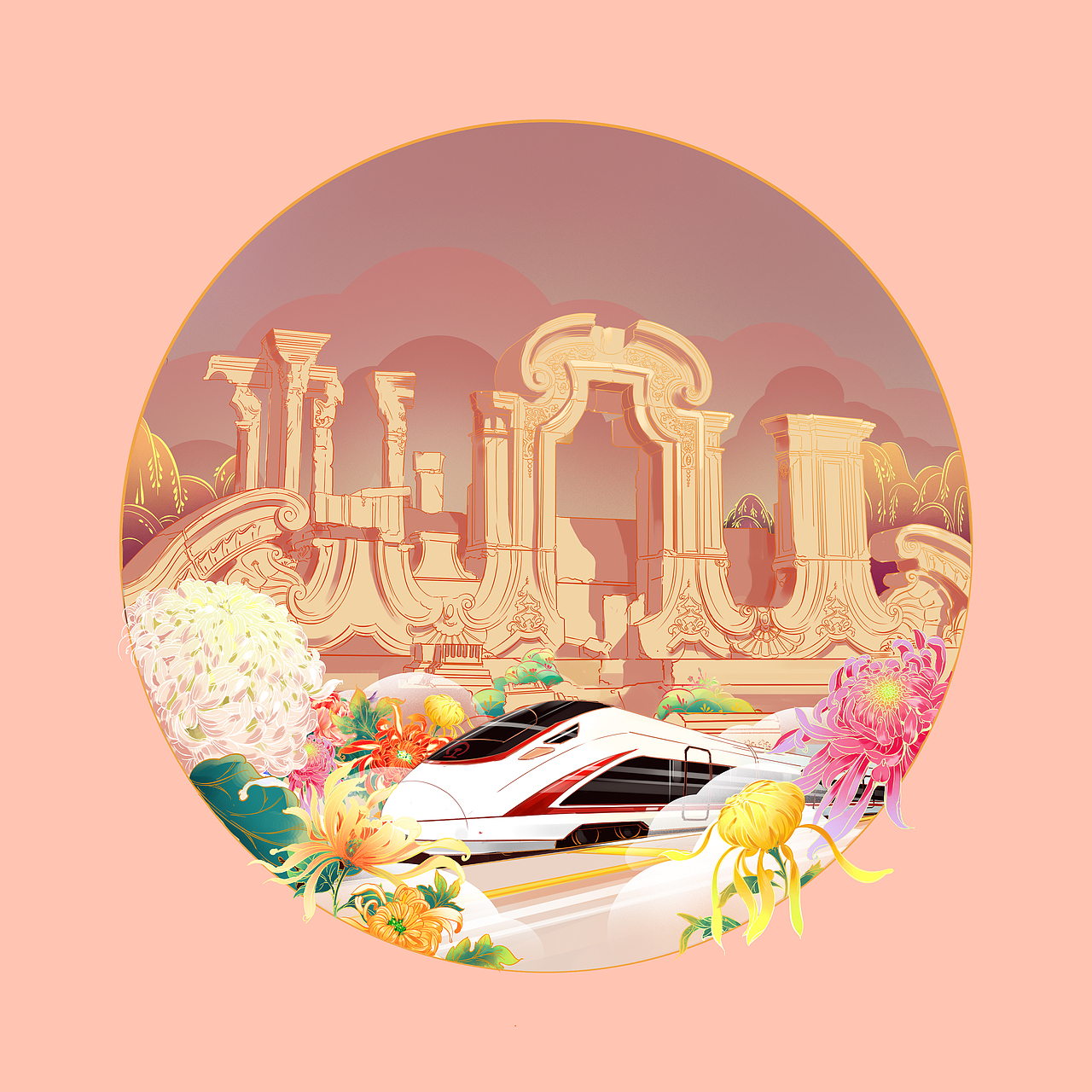北京印象（图ZMjMzNDU1MjQw） - 商业插画 - 站酷设计师海尔斯原创素材 - 站酷ZCOOL