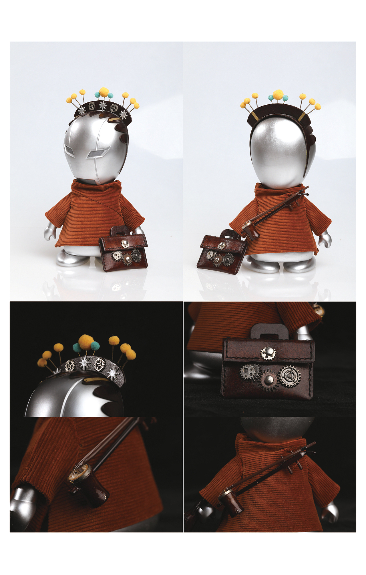 生旦净末丑——中式蒸汽朋克风公仔（图ZMTM1MDA4MjI4） - 工艺品设计 - 站酷设计师士多啤梨肠粉原创素材 - 站酷ZCOOL