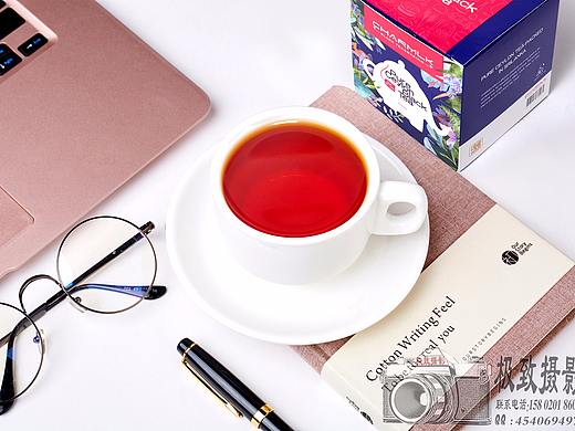 红茶绿茶黑茶瓷器玻璃皿大乱斗创意拍摄（原图）