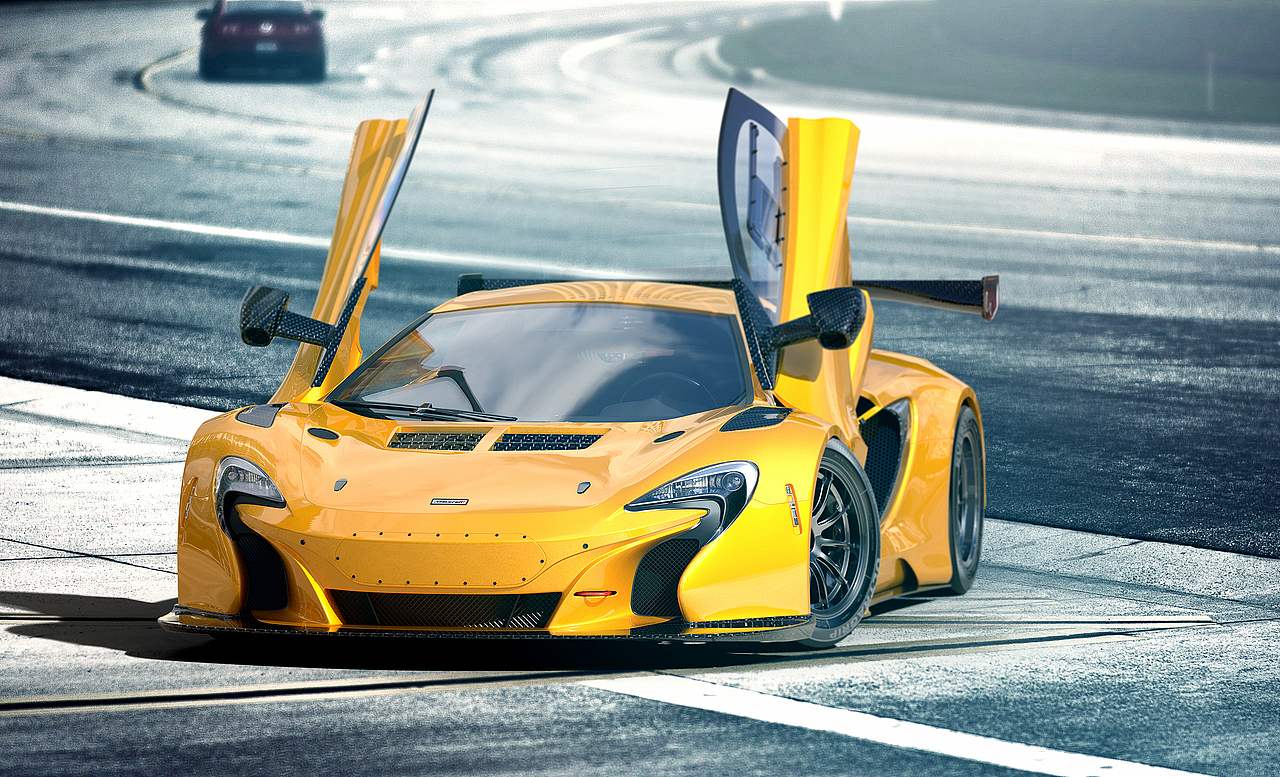 Mclaren650 keyshot渲染