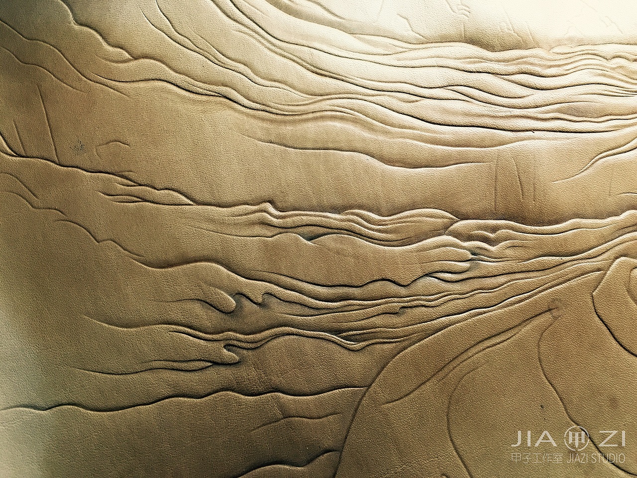 甲子工作室  大圣归来  皮雕皮艺装饰画 