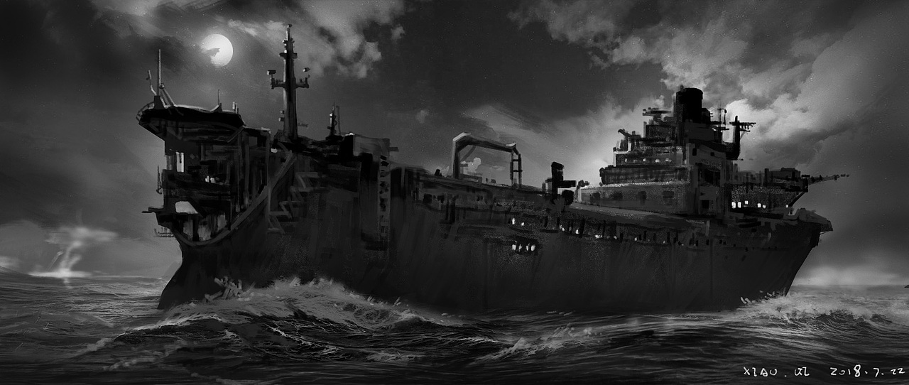 概念设计插画练习临摹3