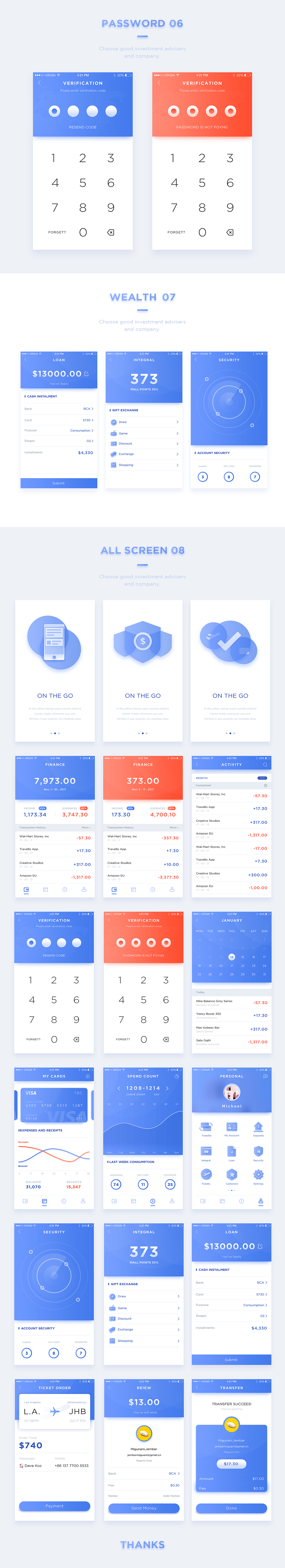 Financial APP UI（图ZNzIxODk5ODQ=） - APP界面 - 站酷设计师zzyung原创素材 - 站酷ZCOOL