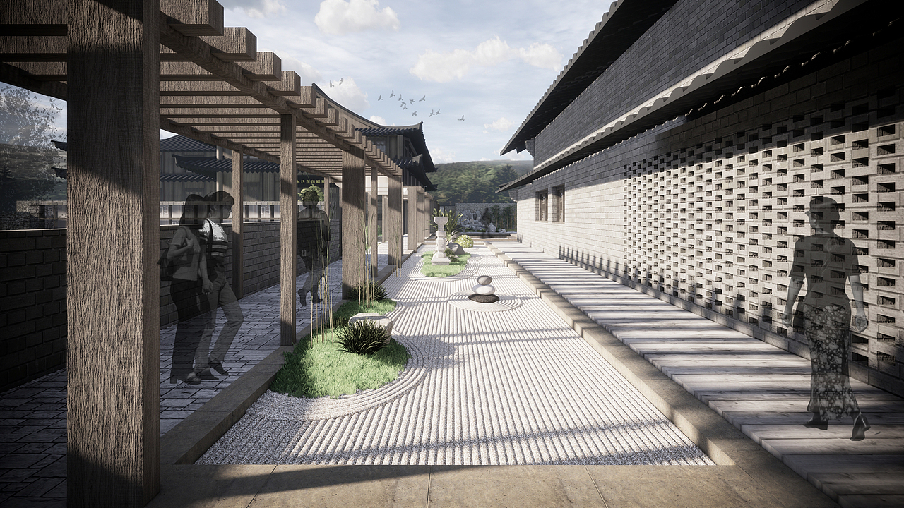 木活字印刷（非遗）展示空间庭院改造（图ZMjM1MTExMzQ0） - 景观设计 - 站酷设计师我是星星啊原创素材 - 站酷ZCOOL