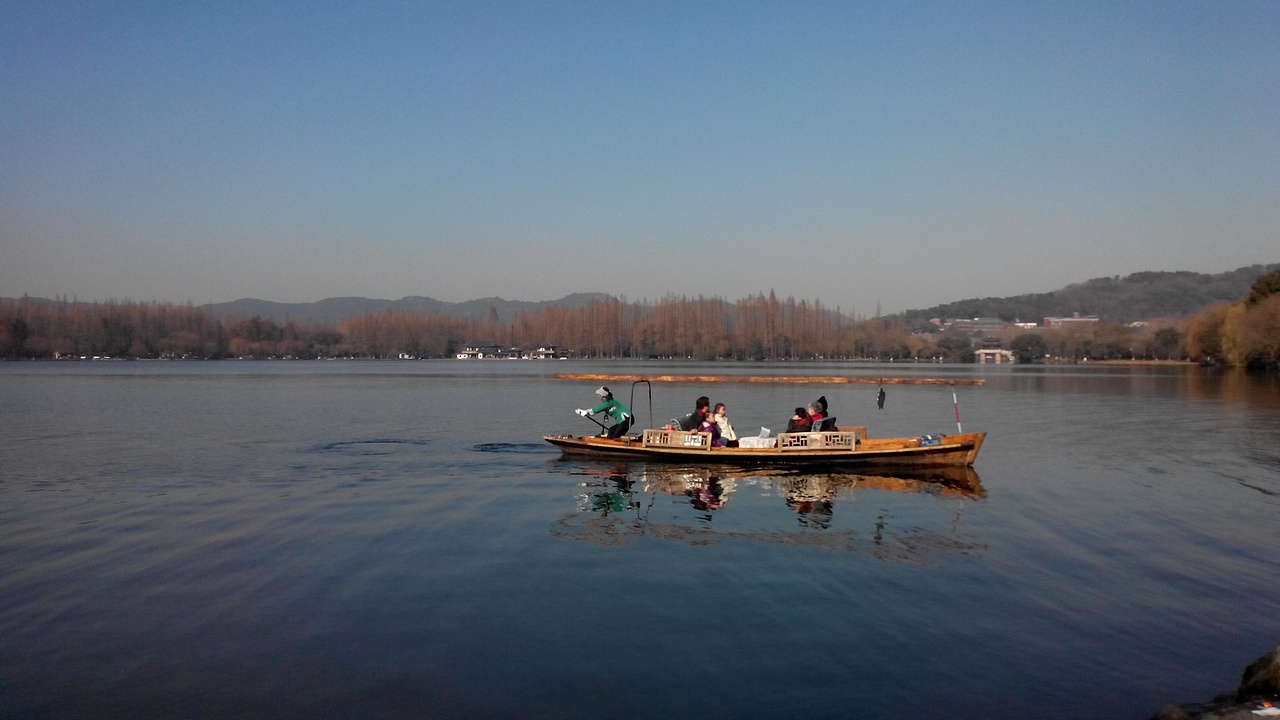 一月西湖风景(拍摄装备:联想S820智能手机)