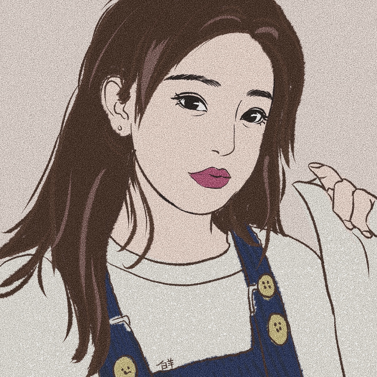 复古磨砂风头像