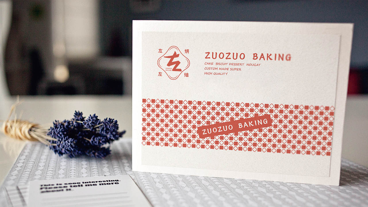 左左cake品牌形象logo设计