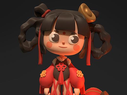 过年新年娃娃（个人主页-ZNTgxMTc3MTI=） - 手办/模玩 - 站酷设计师核刀原创素材 - 站酷ZCOOL