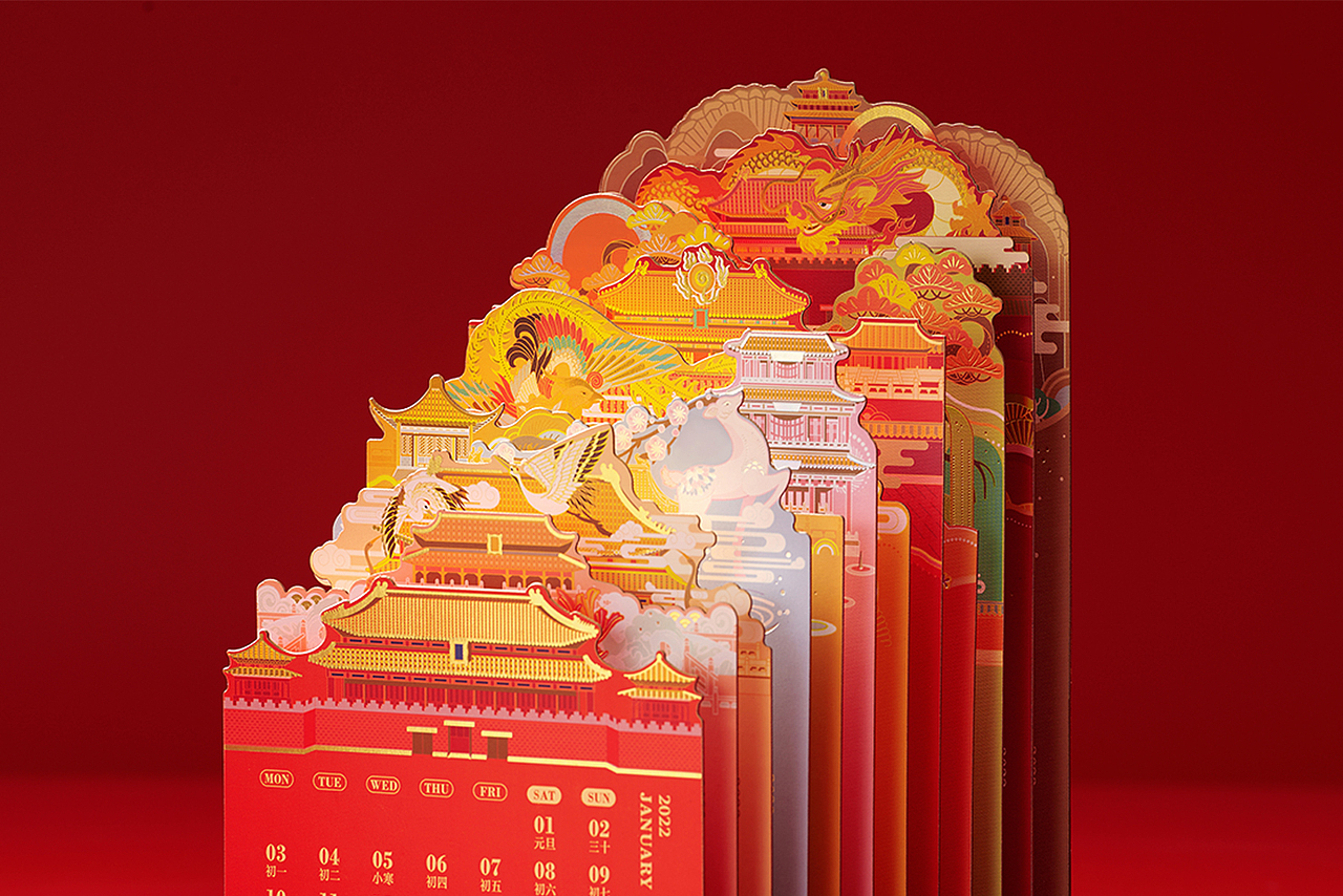 2022 | 宫迎新时光,美在紫禁城|平面|包装|有礼有节 - 原创作品