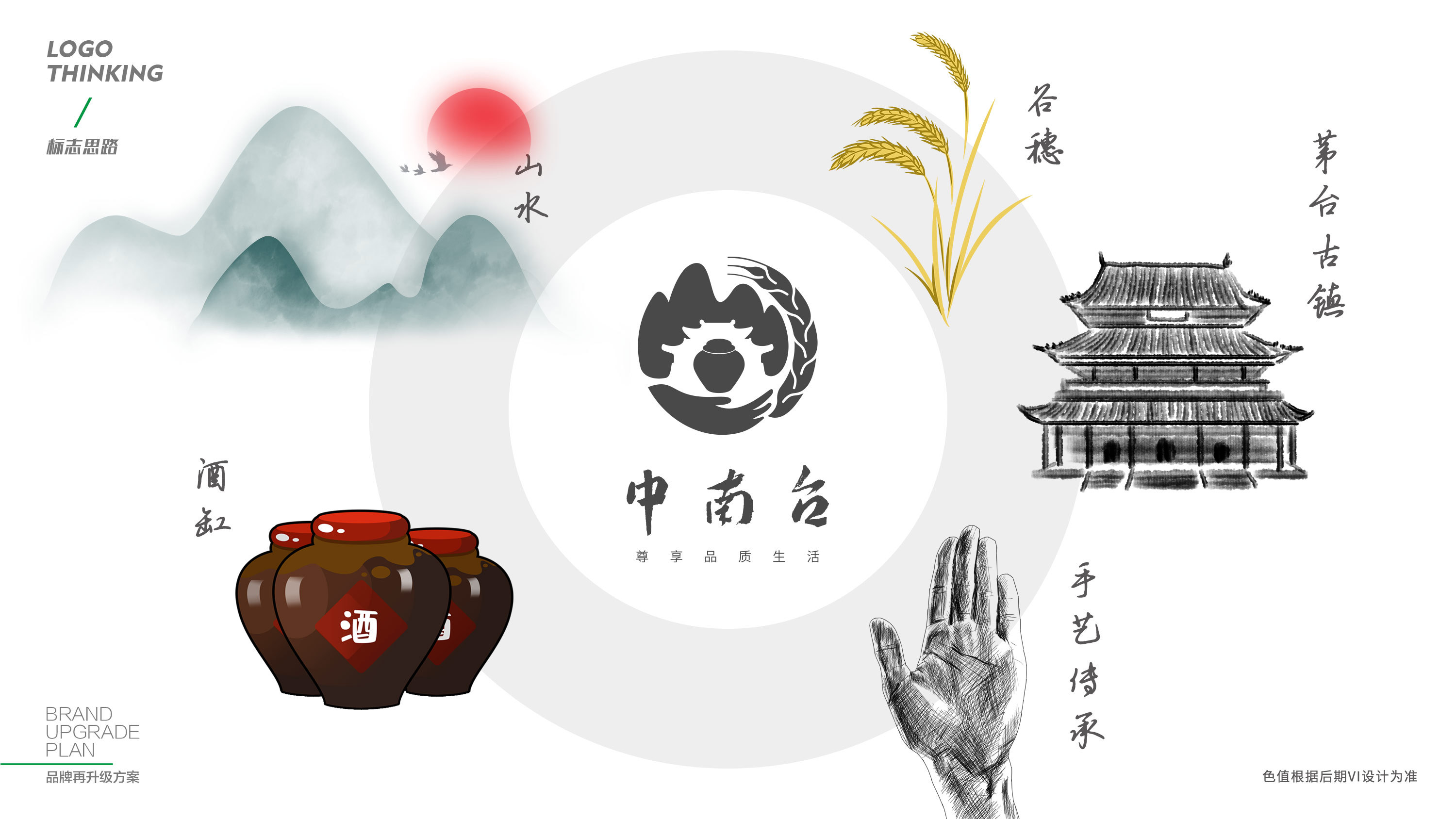 贵州中南台酱香酒品牌logo及包装设计